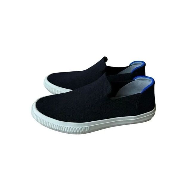Rothy’s Textile Upper Sneaker Black Slip on Women’s Shoes SZ 7.5 - Picture 1 of 15